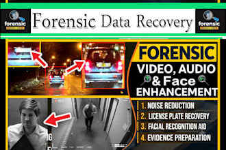 forensic cctv image, video and forensic audio enhancement