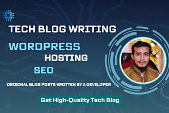 write wordpress and web hosting blog content