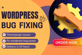 fix wordpress errors,404 error,critical error,fatal error,bugs and issues