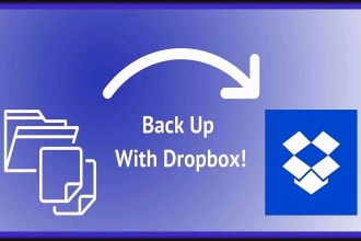 setup, configure, fix and provide dropbox backup support