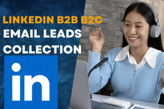 highly targeted b2b linkedin lead generation and email list