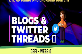write viral twitter threads and posts on crypto, blockchain, web3