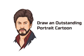 draw a creative caricature art for framing