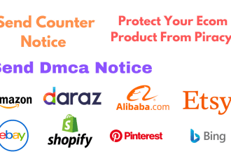 remove copyright infringement listings from amazon,shopify,ebay,etsy by dmca