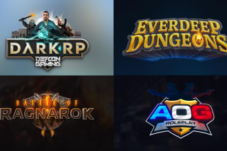 game art hub logo, icons, and UI design