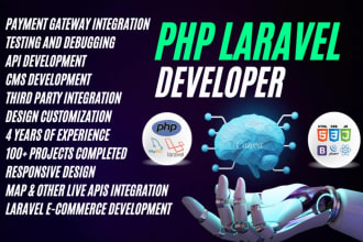 design and develop PHP laravel website and fix PHP laravel bugs
