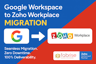 do google workspace to zoho workplace migration