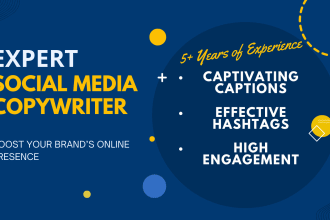 craft engaging social media captions and posts for you as your copywriter