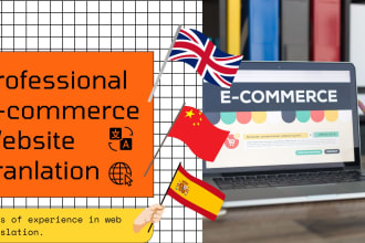 translate any type of websites to chinese, english,spanish