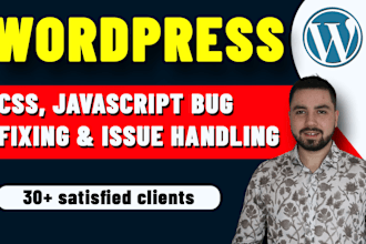 fix CSS, javascript and wordpress issues