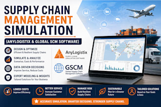 do supply chain management simulation using anylogistix and global scm software