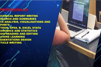 write technical reports, white papers, sops and do data analysis