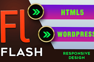 convert flash website to HTML5 or wordpress
