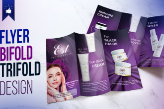 design brochure flyer zfold and bifold brochure design