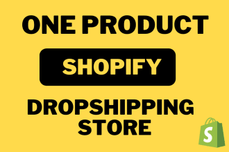 build high converting single product shopify dropshipping store