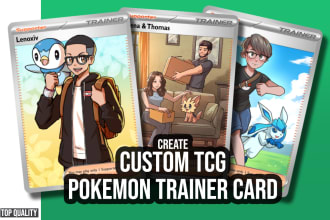 draw you a custom pokemon tcg card