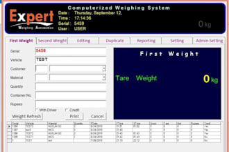 provide customized weighbridge software design in visual basic 6
