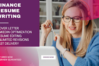 craft, write, marketing, sales, banking, finance and  investment resume writing