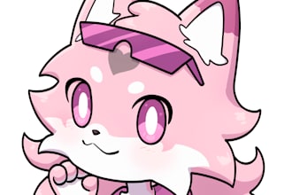 draw a cute furry icon or profile picture