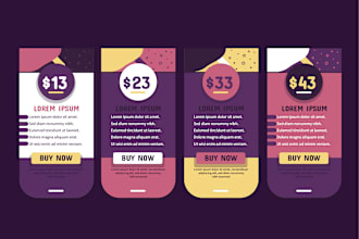 do modern price list and professional price table design