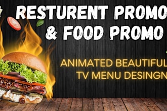make food, restaurant, short ads for social media, flyer