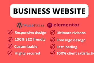 create business website, blog and portfolio website