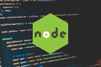 be your node js developer for backend, rest API development, and integration