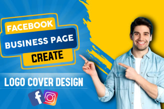 facebook business page create professional logo  cover design