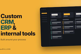 build custom business software, CRM, erp and internal tools