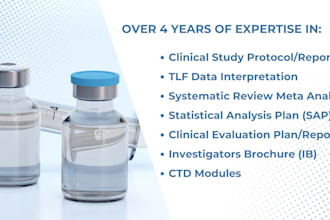 write clinical study protocols, reports and medical articles