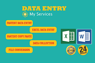 do fastest data entry online, offline pdf to word, typing