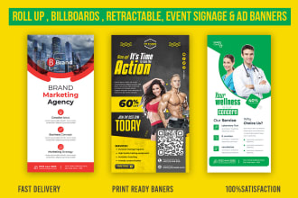 design roll up banners,pull up, retractable, eventsignage, billboard and ads