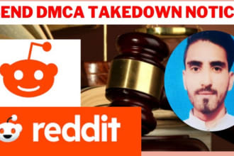 report takedown,illegall,leaked,defaming content of reddit under dmca