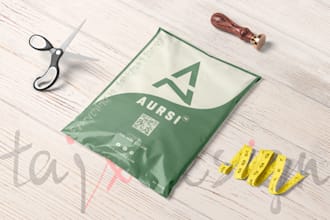 design a custom poly courier bag, bubble mailer, and product packaging