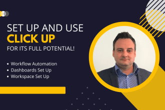 set up your project management using clickup