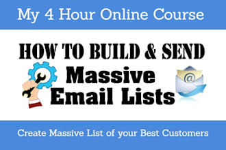 teach you how to build and send massive email lists