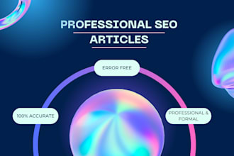 write informative and SEO friendly articles