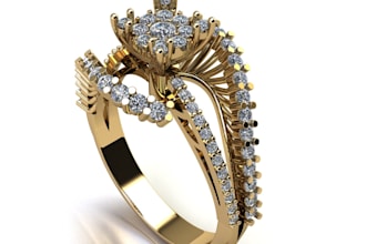 design and render diamond fine jewelry in 3d cad