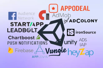 integrate admob, unity, yodo1, applovin, inapppurchase and mediations