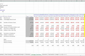 run a cora report and send it along with an actionable plan to rank higher
