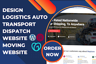 build logistics website trucking dispatch transport website trucking  website