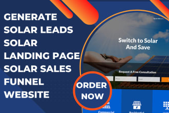 generate high quality solar leads solar landing page solar sales funnel