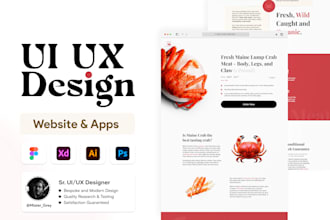 do UI UX design for website, mobile app, dashboard and landing page