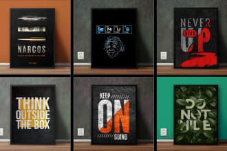 design motivational canvas wall art for you