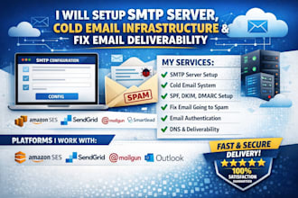 smtp server, cold email infrastructure, and fix email deliverability