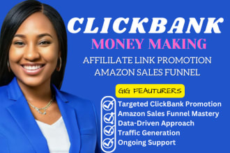 do money making clickbank affiliate link promotion amazon sales funnel