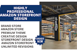 design and create professional amazon storefront or brand store