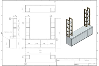 mechanical design of parts and drawings