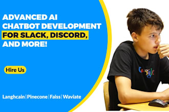 develop ai telegram, slack, etc chatbot on your data