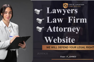 create a beautiful lawyer, attorney and law firm website